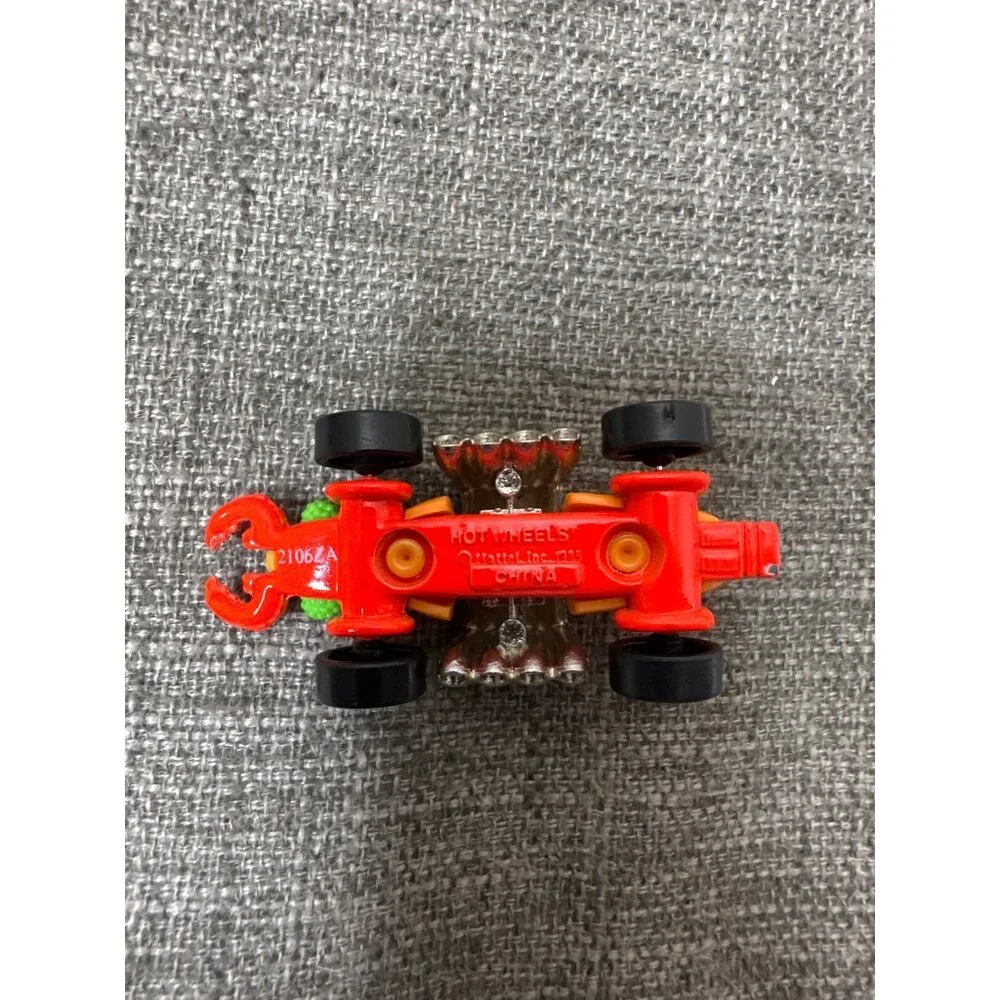 Vintage 1995 Hot Wheels Scorpion Car Toy Orange & Red Die-Cast Model